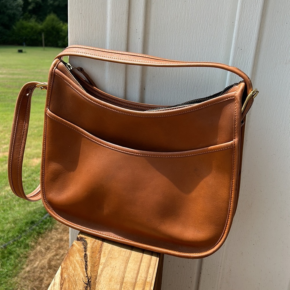 Coach Tan Leather Shoulder Bag